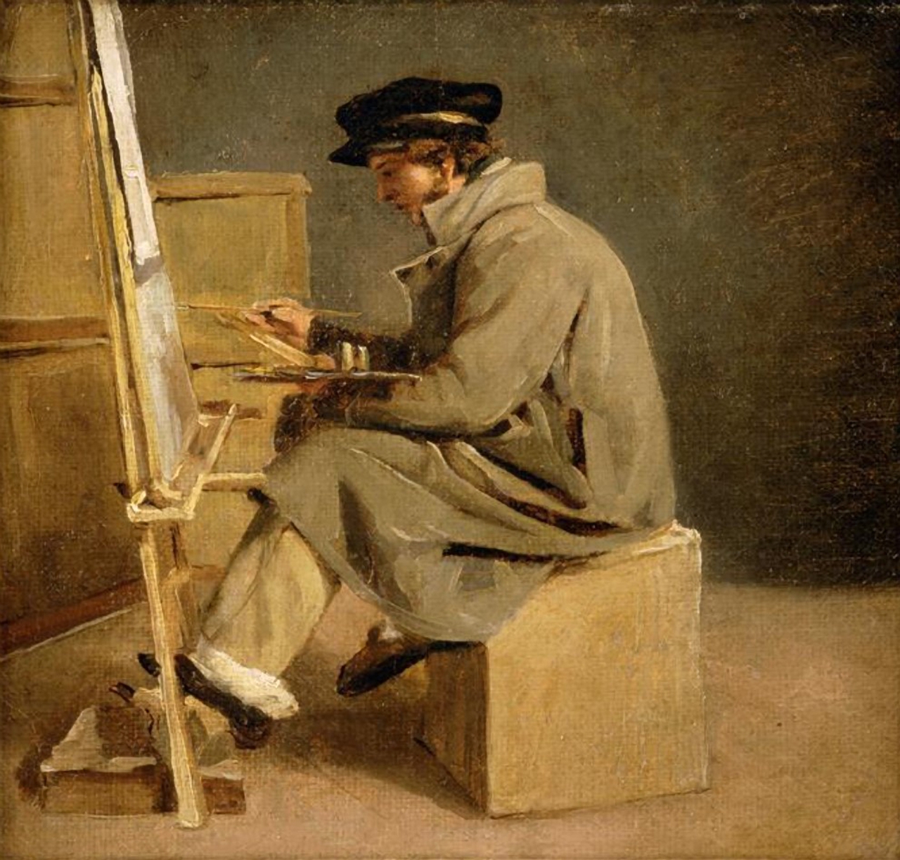 Théodore Géricault, Jeune peintre à son chevalet