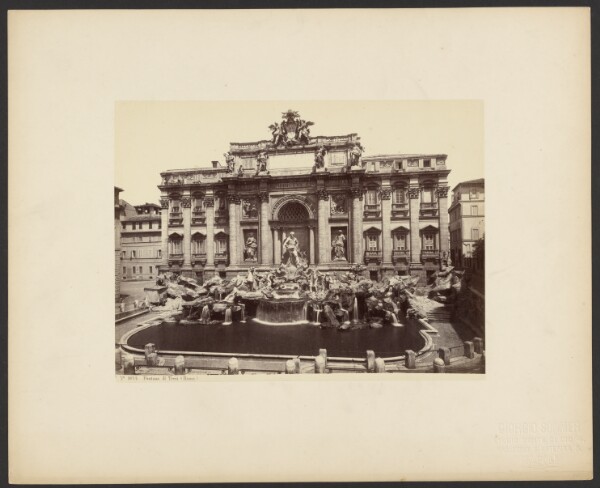 Giorgio Sommer, Rome, Trevi Fountain