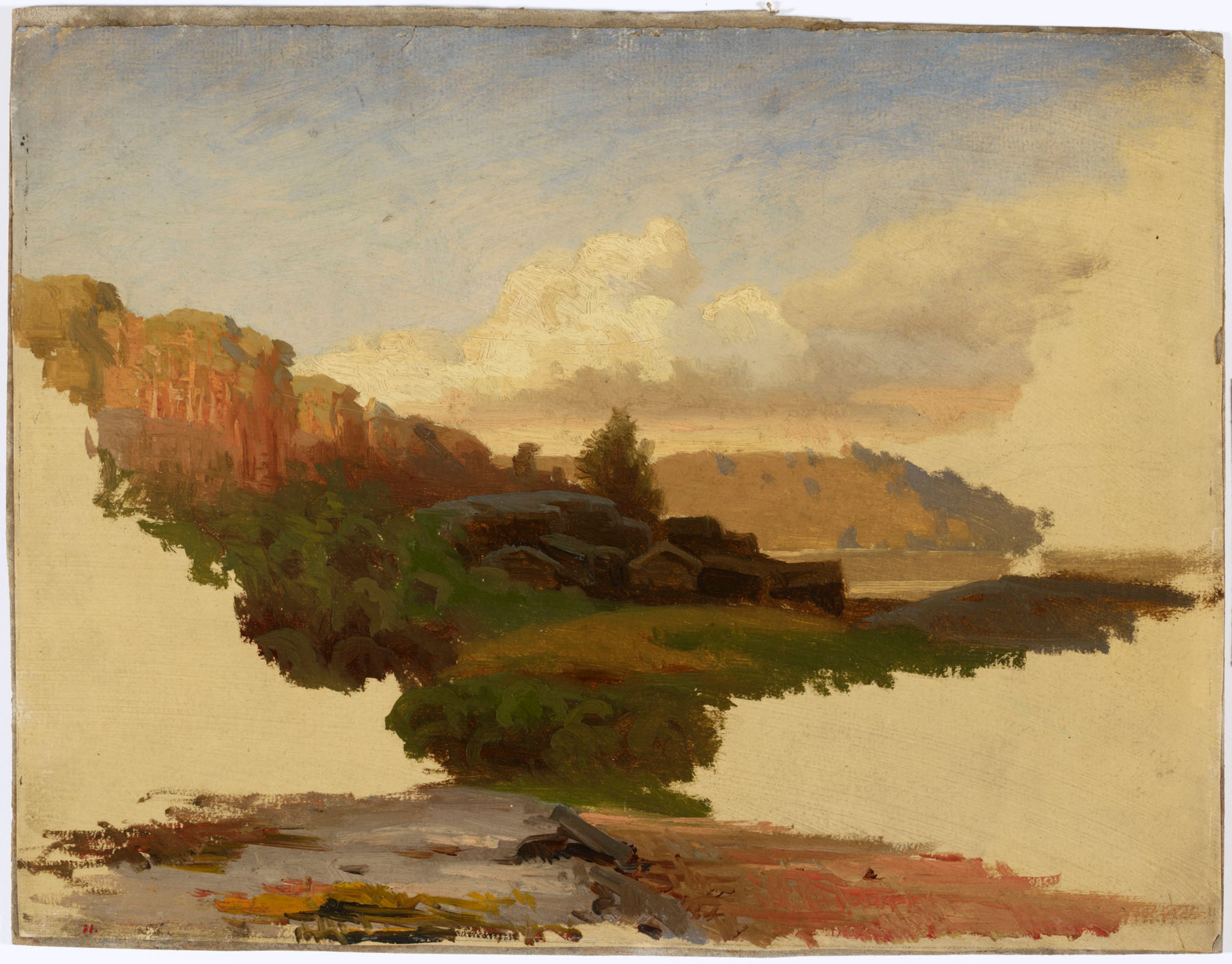 Werner Holmberg, Landscape from Leppälahti in Kuru ; Unfinished
