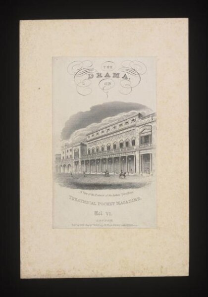 Unknown, The Drama or Theatrical Pocket Magazine