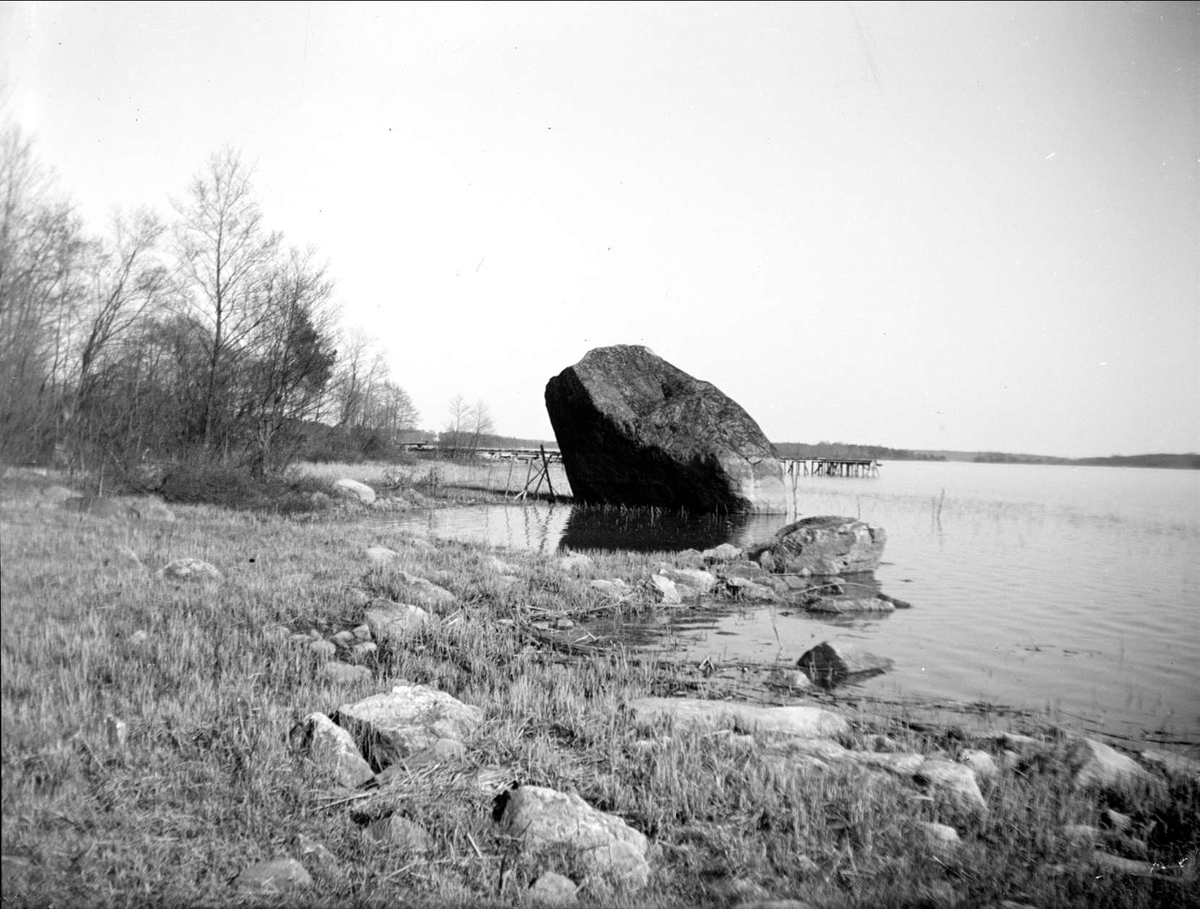 August Fredrik Schagerström, Strand vid Hjulstafjärden, Hjulsta, Enköpings-Näs socken, Uppland maj 1930