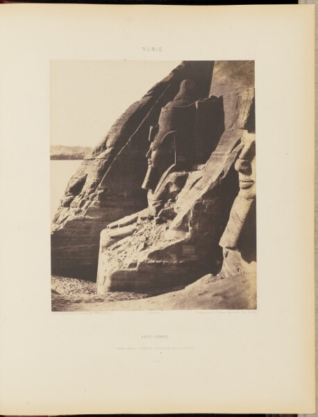 Félix Teynard, Abou-Sembil. Grand Spéos - Statues Colossales Vues de Profil