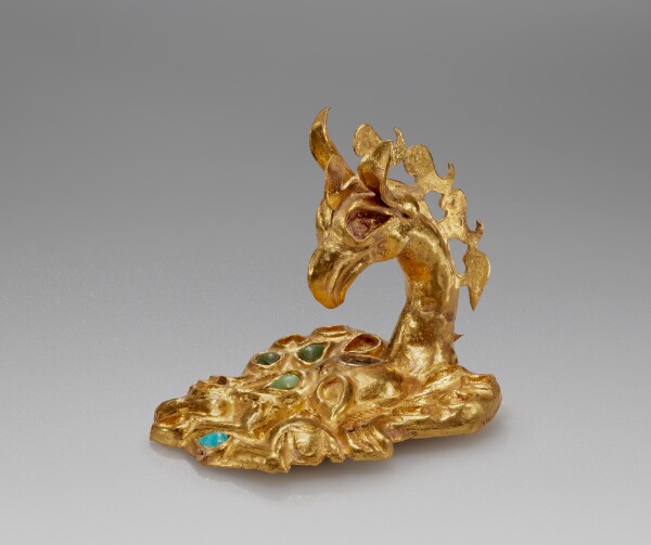 Unknown, Applique: Eagle-Griffin Tearing a Hare (Harness Ornament)