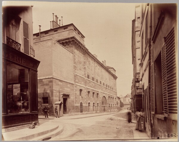 Eugène Atget, La prison Sainte-Pélagie, rue du Puits-de-l'Ermite