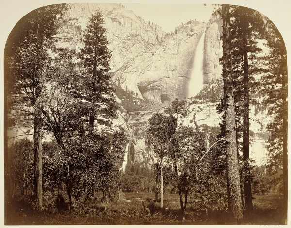 Carleton Watkins, Yo Semite Falls (from the Upper House) 2477 ft.