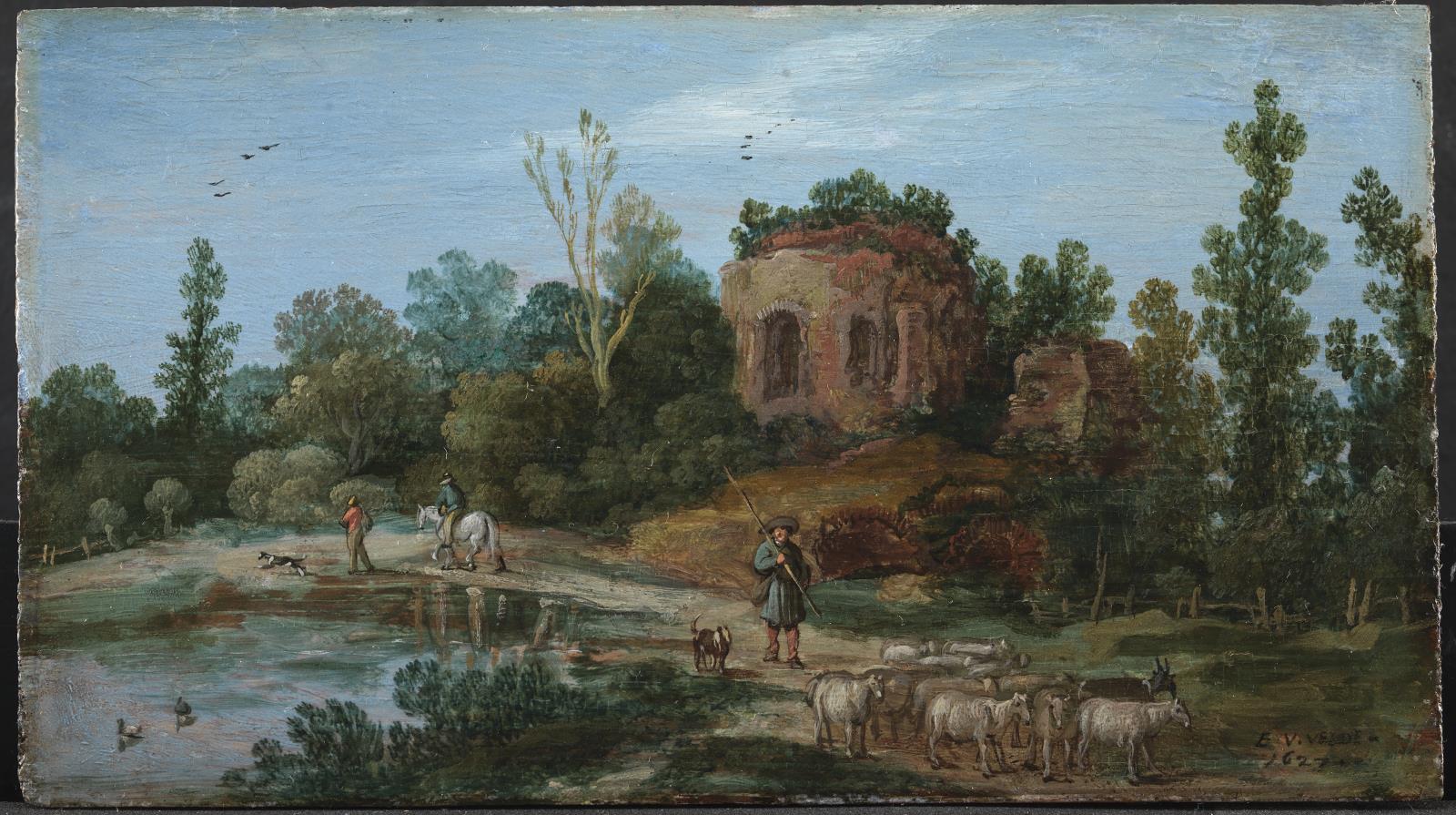 Esaias van de Velde, Landskab med en ruin