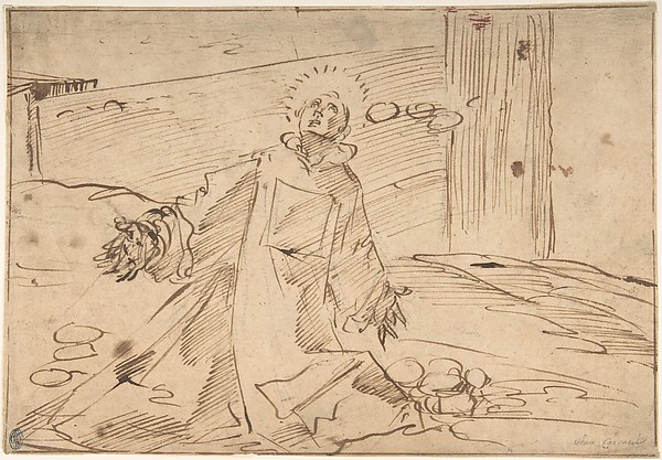 Anonymous, Italian, 16th century, A Saint in Ecstasy (?)