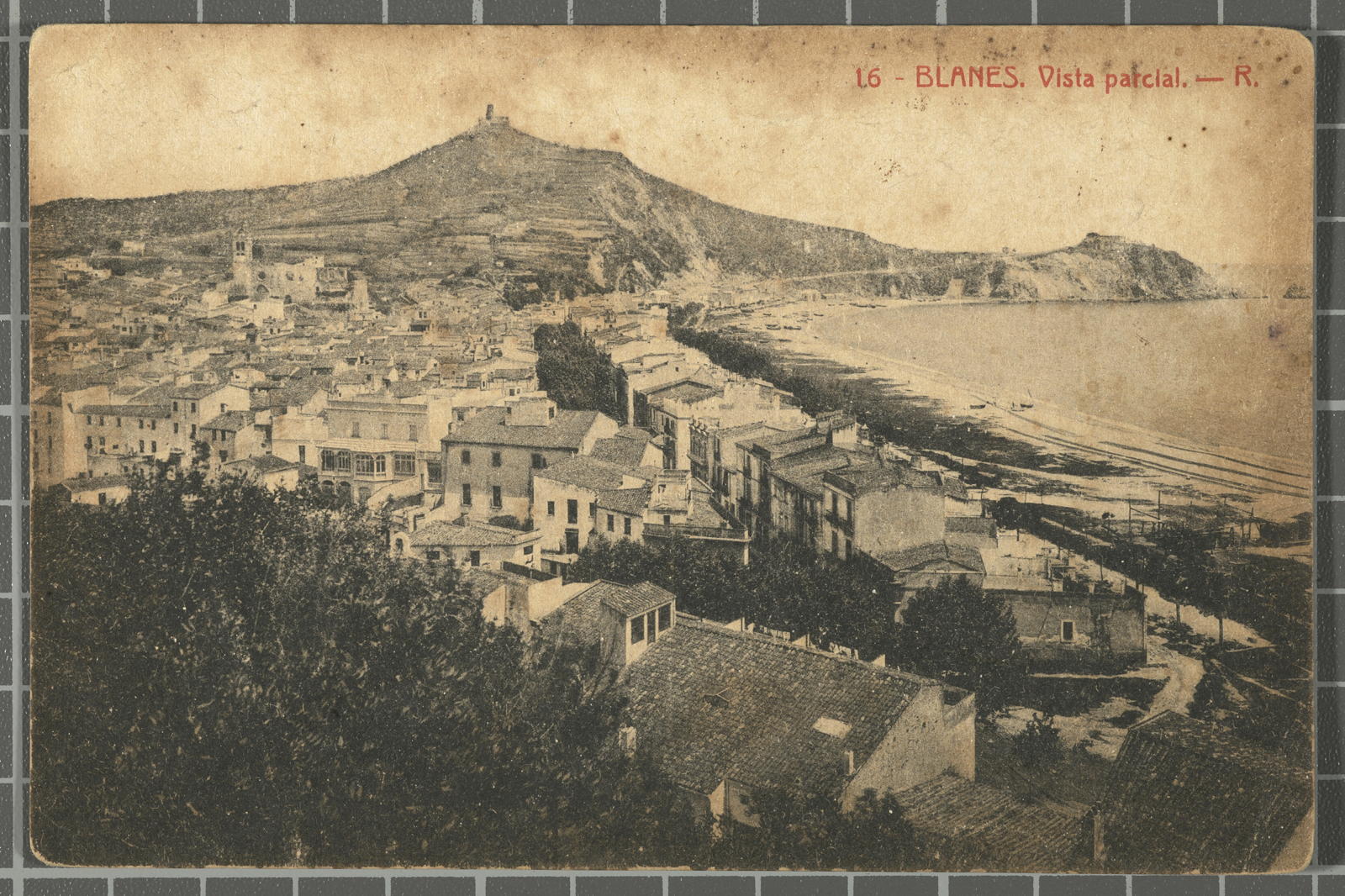 Desconegut, 16 - Blanes. Vista parcial.- R