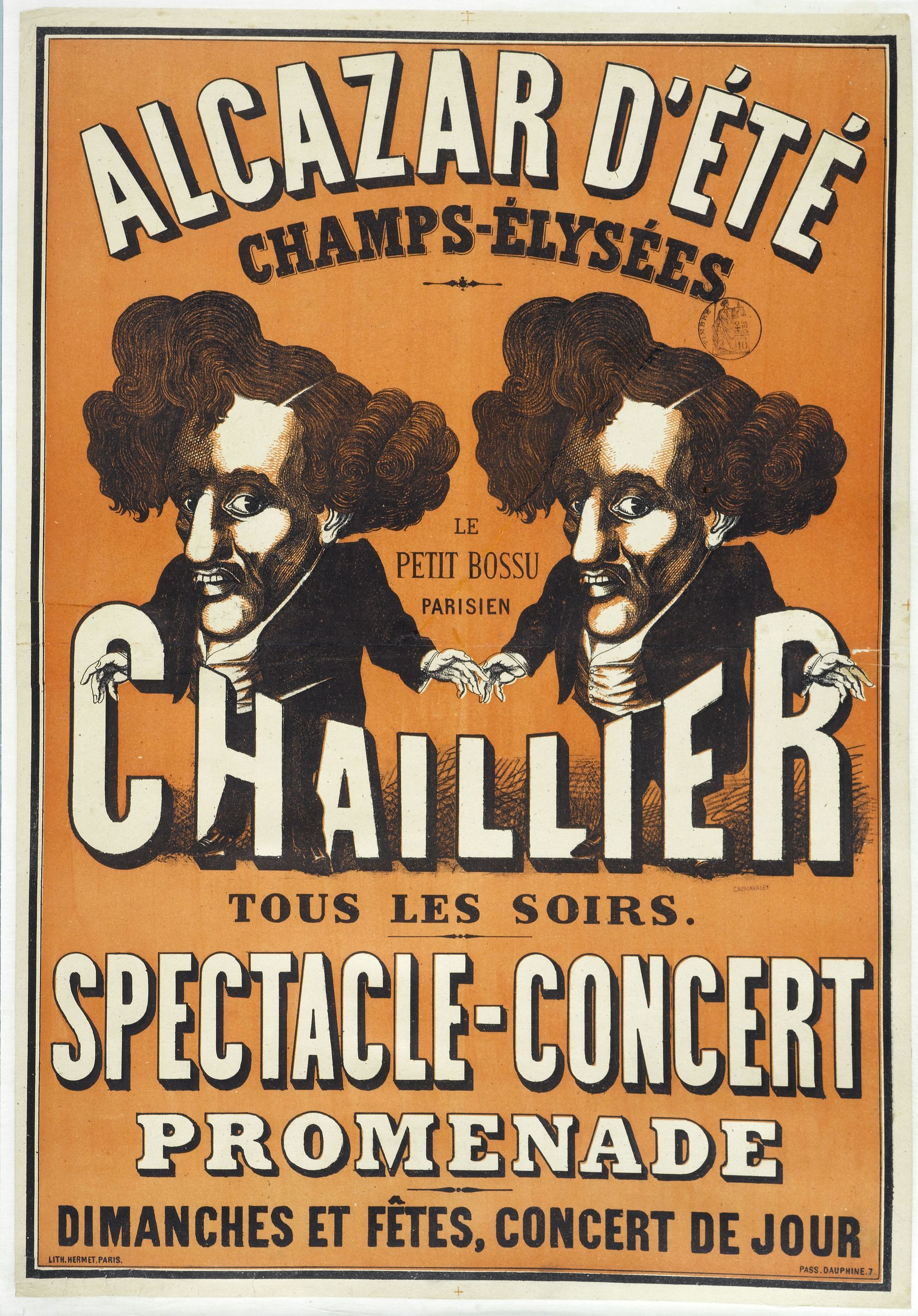 Anonyme, ALCAZAR D'ETE/ CHAMPS-ELYSEES/ LE/ PETIT BOSSU/ PARISIEN/ CHAILLIER/ TOUS LES SOIRS./ SPECTACLE-CONCERT