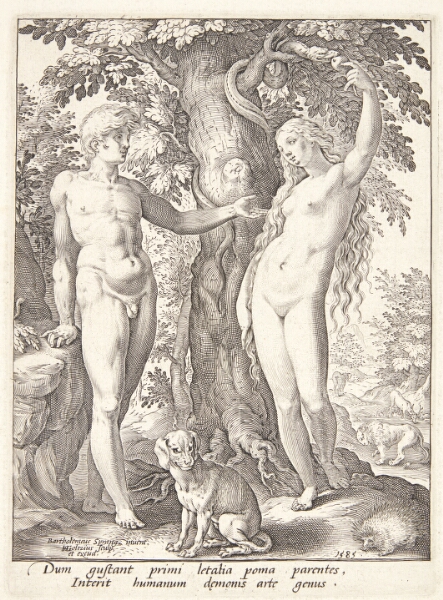 Hendrick Goltzius, Adam og Eva ved kundskabens træ