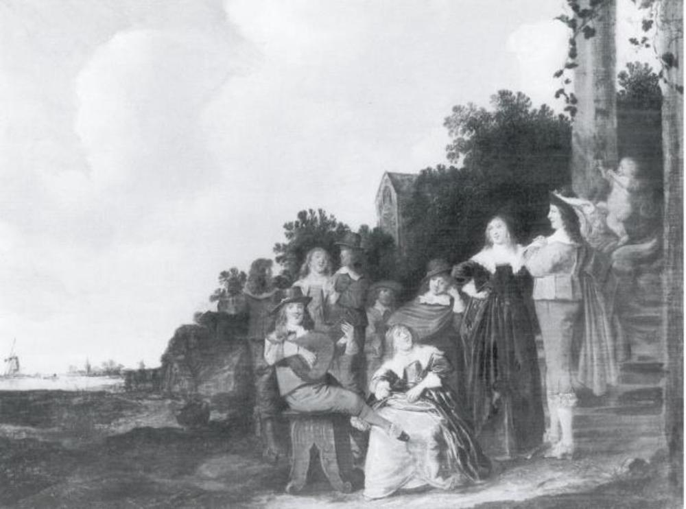 Dirck Hals, Family Group in a Landscape