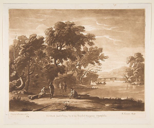 Richard Earlom, Landscape with Figures