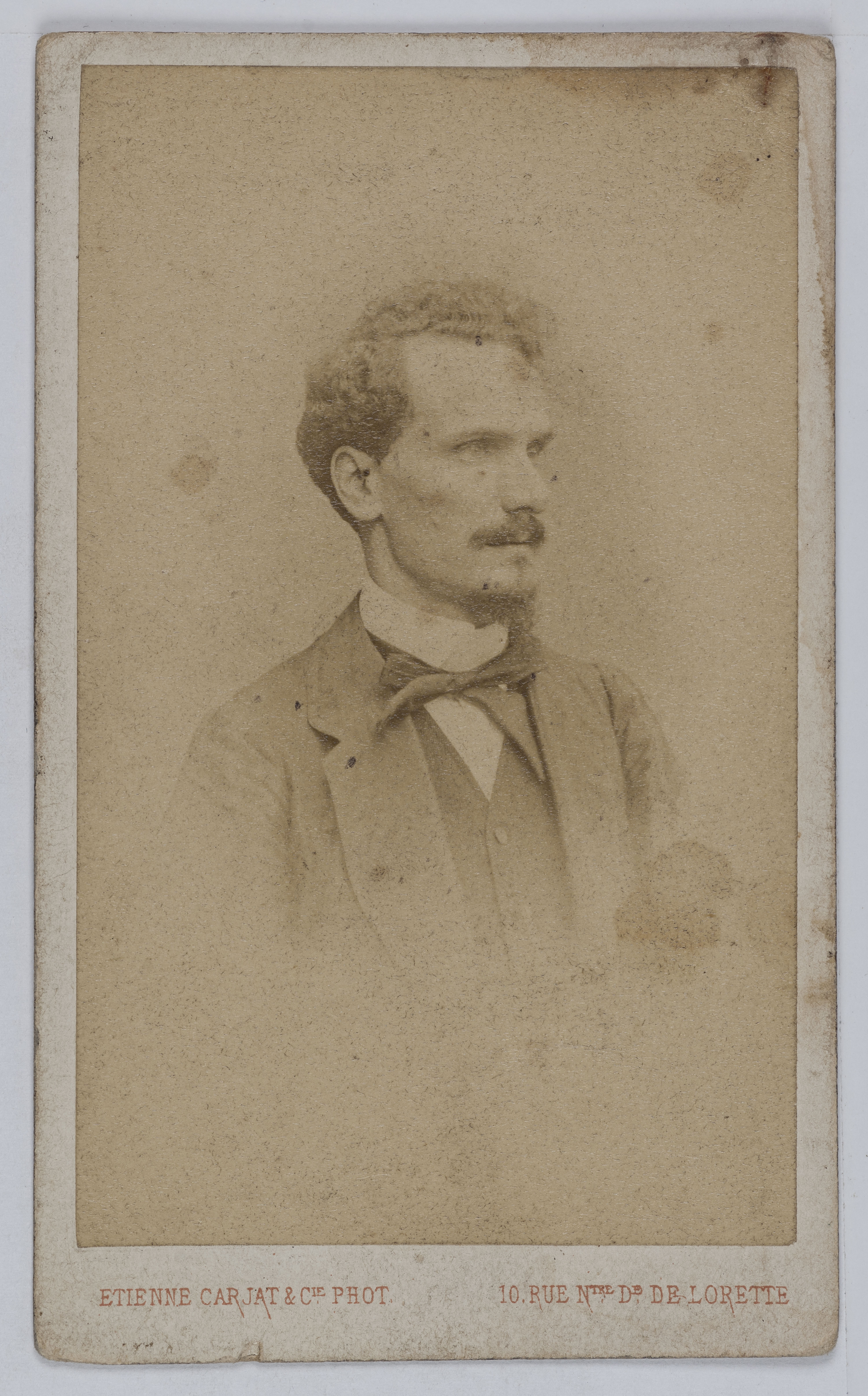 Carjat & Cie, Portrait du Marquis de Rochefort-Lucay (1831-1913), dit Henry Rochefort, écrivain, journaliste, homme politique et inspecteur des Beaux-arts.