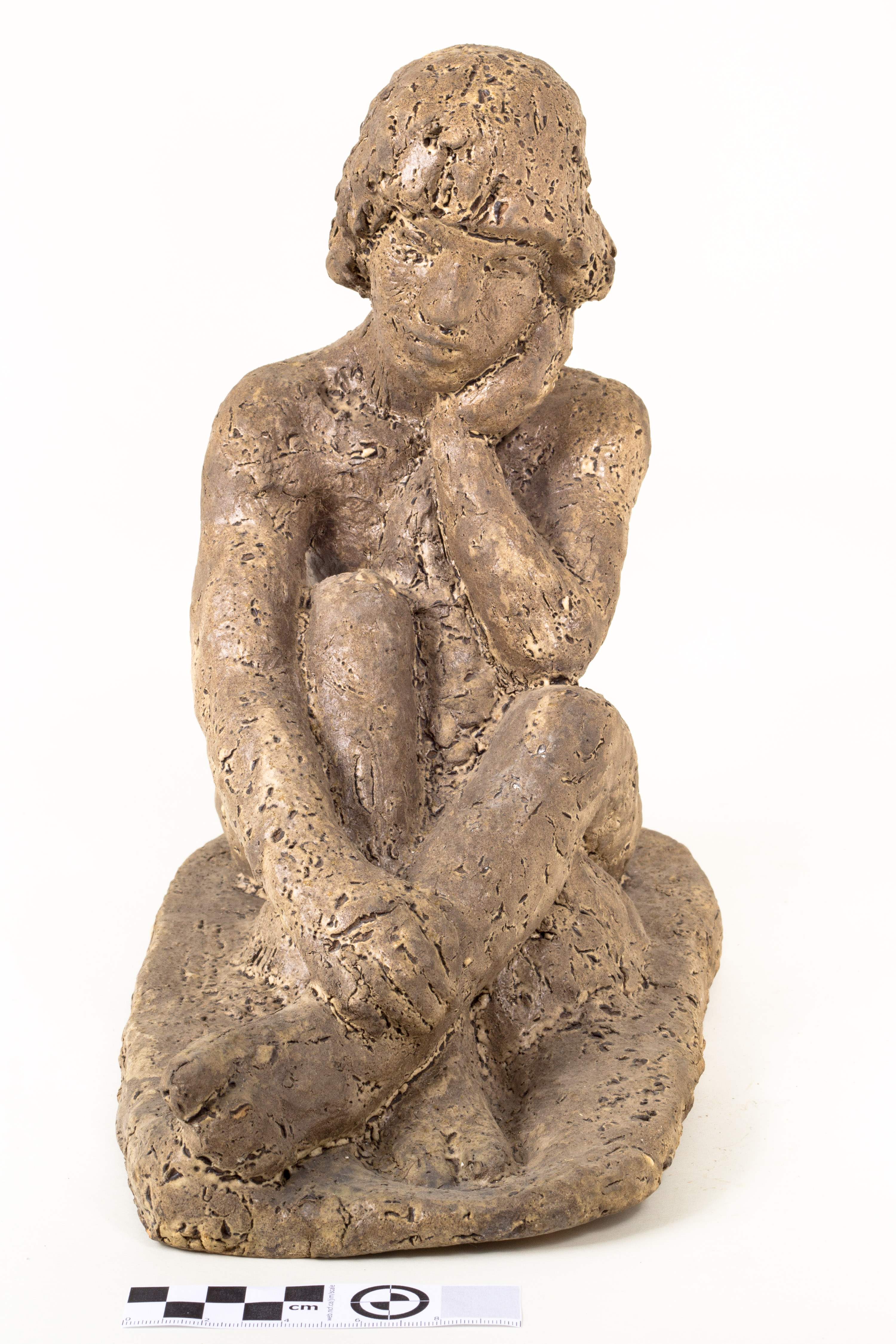 Anton (autor) Starkopf, seated female figure on hand cheek