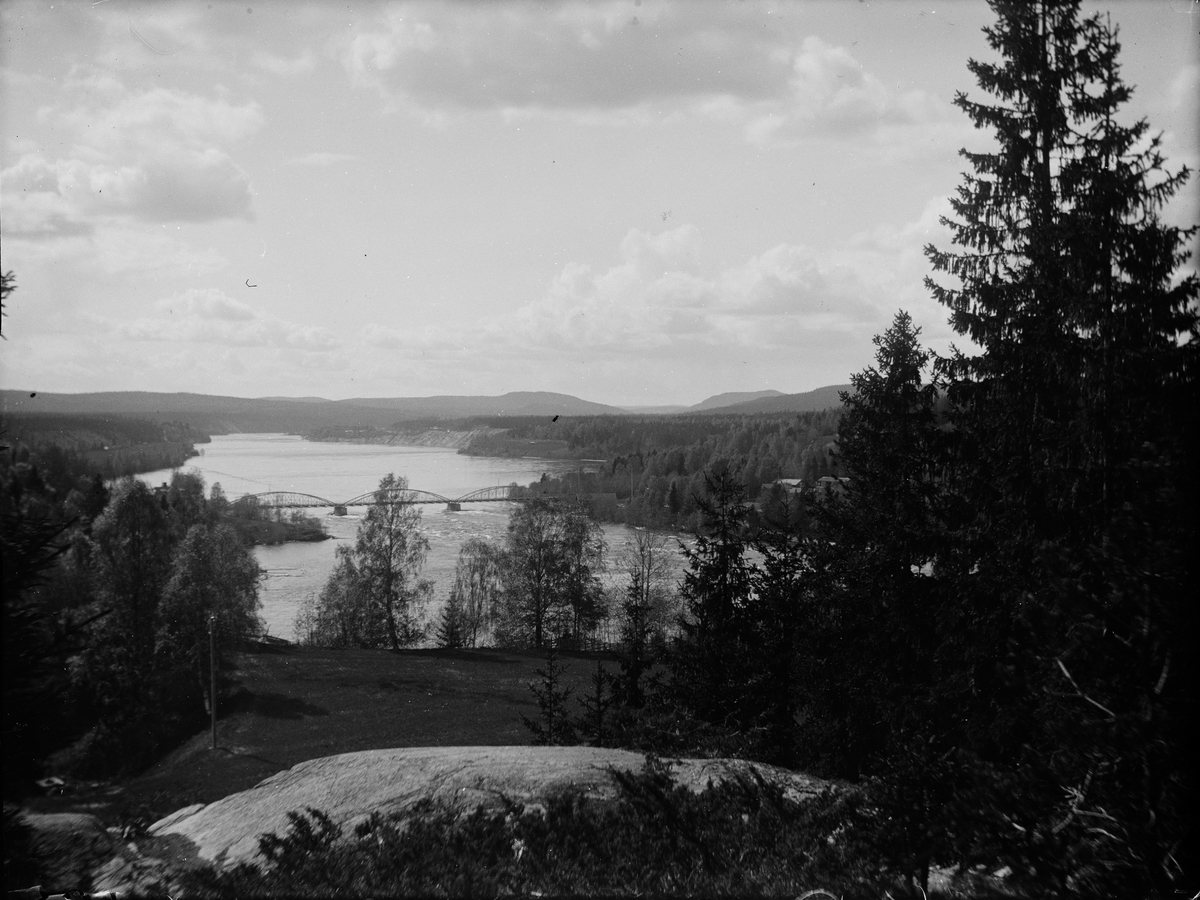Josef Ärnström, Vy över Bergebron och Bergeforsen, Timrå socken, Medelpad