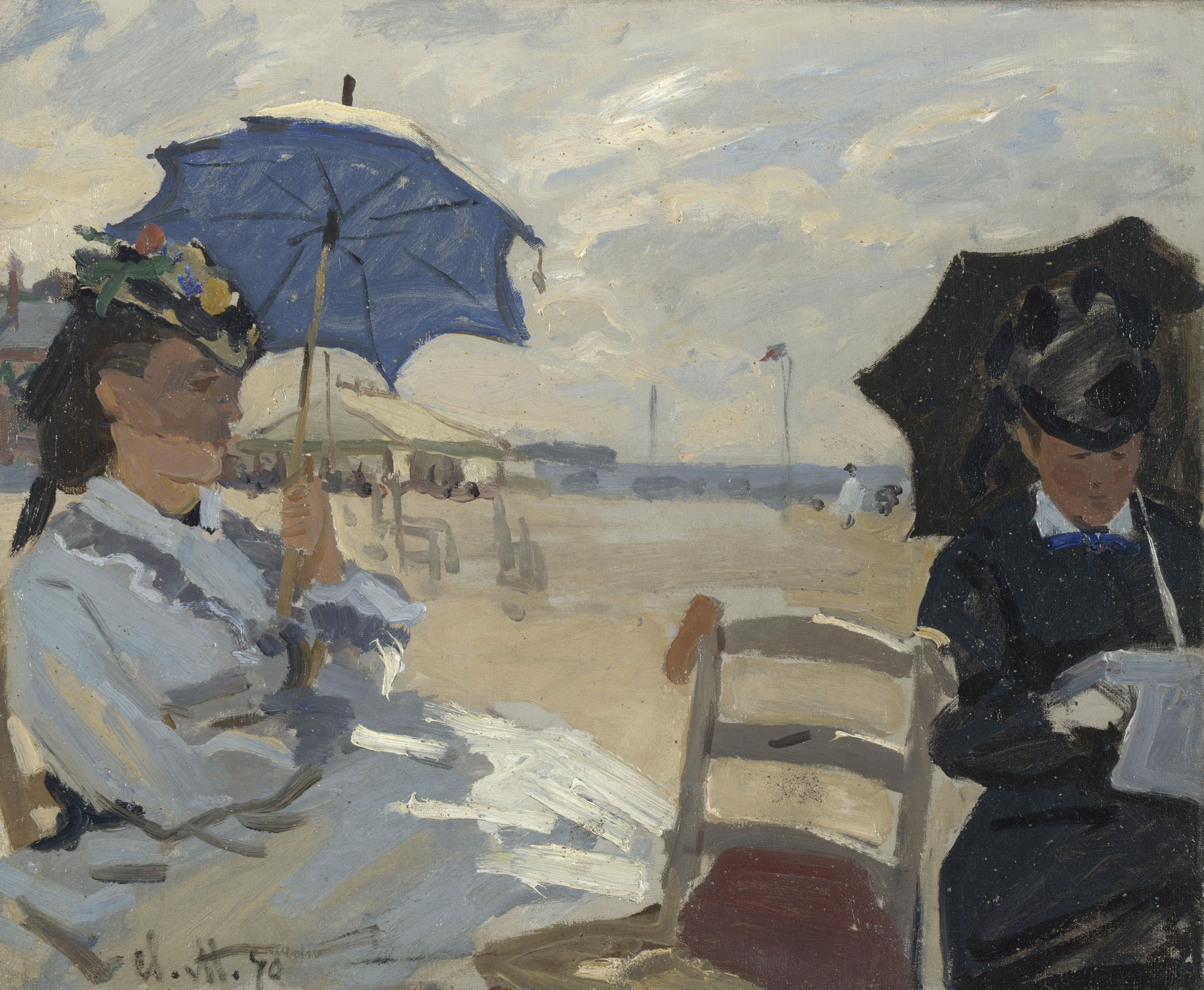 Claude Monet, The Beach at Trouville
