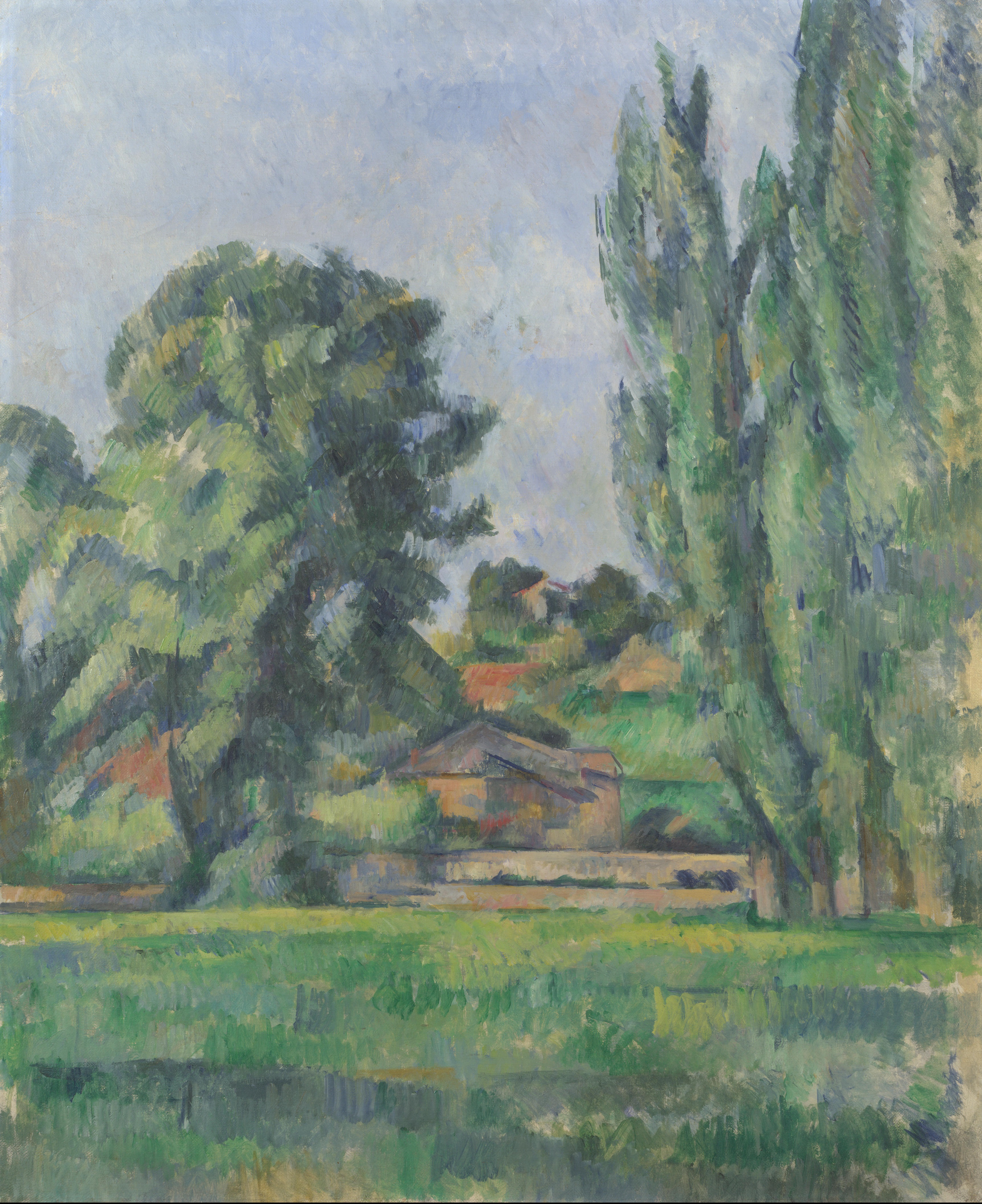 Paul Cézanne, Landscape with Poplars