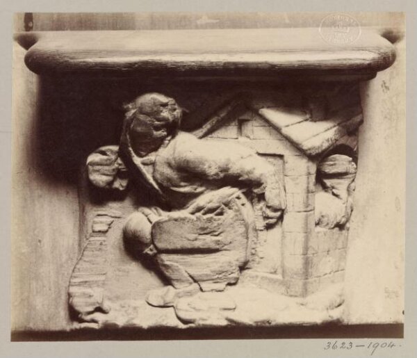 Atget, Jean-Eugène-Auguste, Misericord, Church of St Gervais, Paris, France
