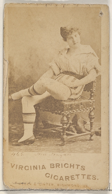 Allen & Ginter, Card 465, Miss Mayall, from the Actors and Actresses series (N45, Type 5) for Virginia Brights Cigarettes