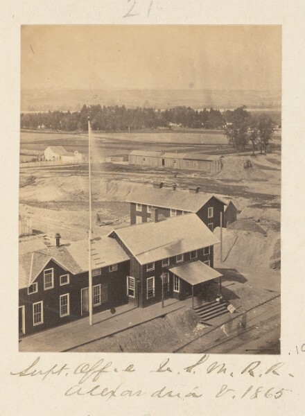 A. J. Russell, Superintendent's Office, United States Military Railroad., Alexandria, Virginia