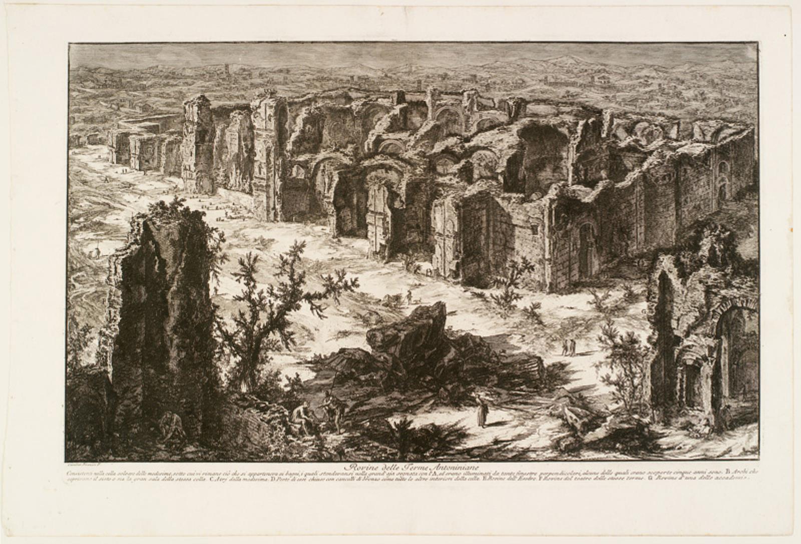 Giovanni Battista Piranesi, Caracalla's Termer