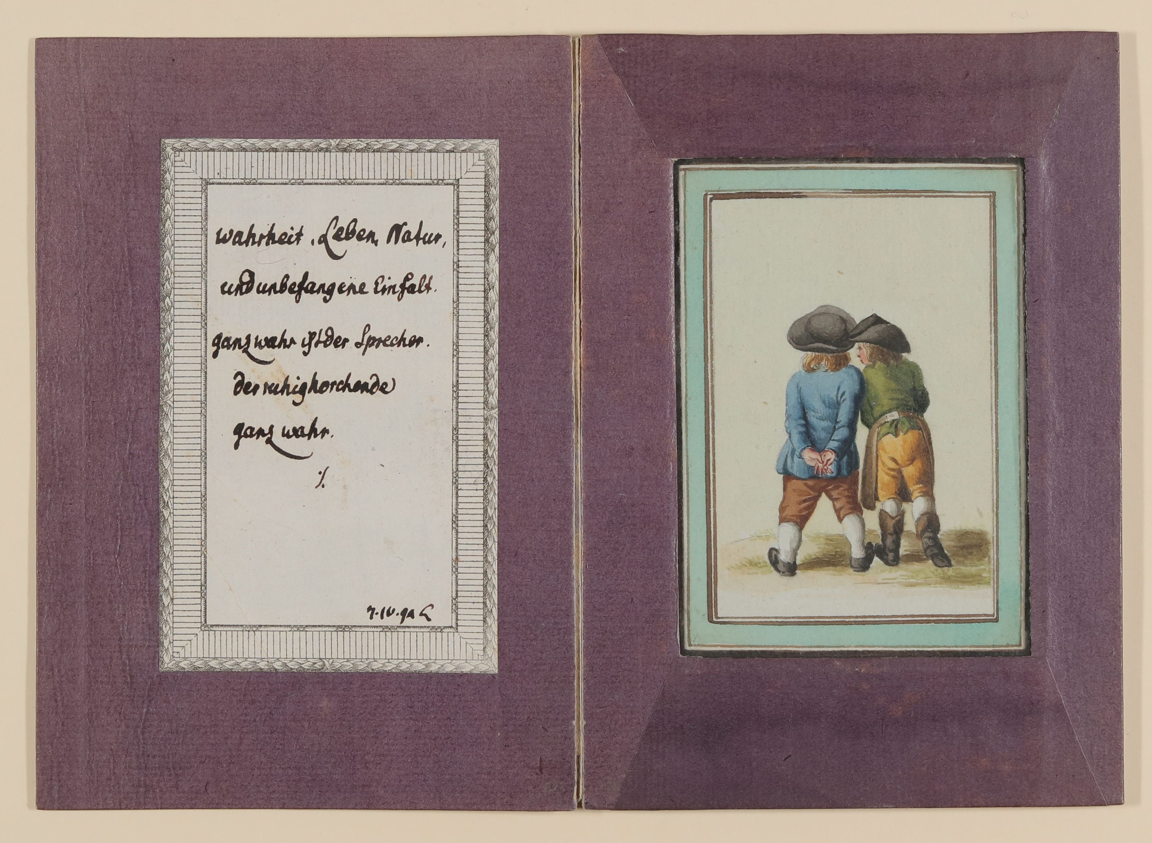 Daniel Nikolaus Chodowiecki, Zween Knaben von hinten nach Chodowiecki [Teil der Kassette "CHODOWIECKI, ALLERLEY, Bd. 10"]