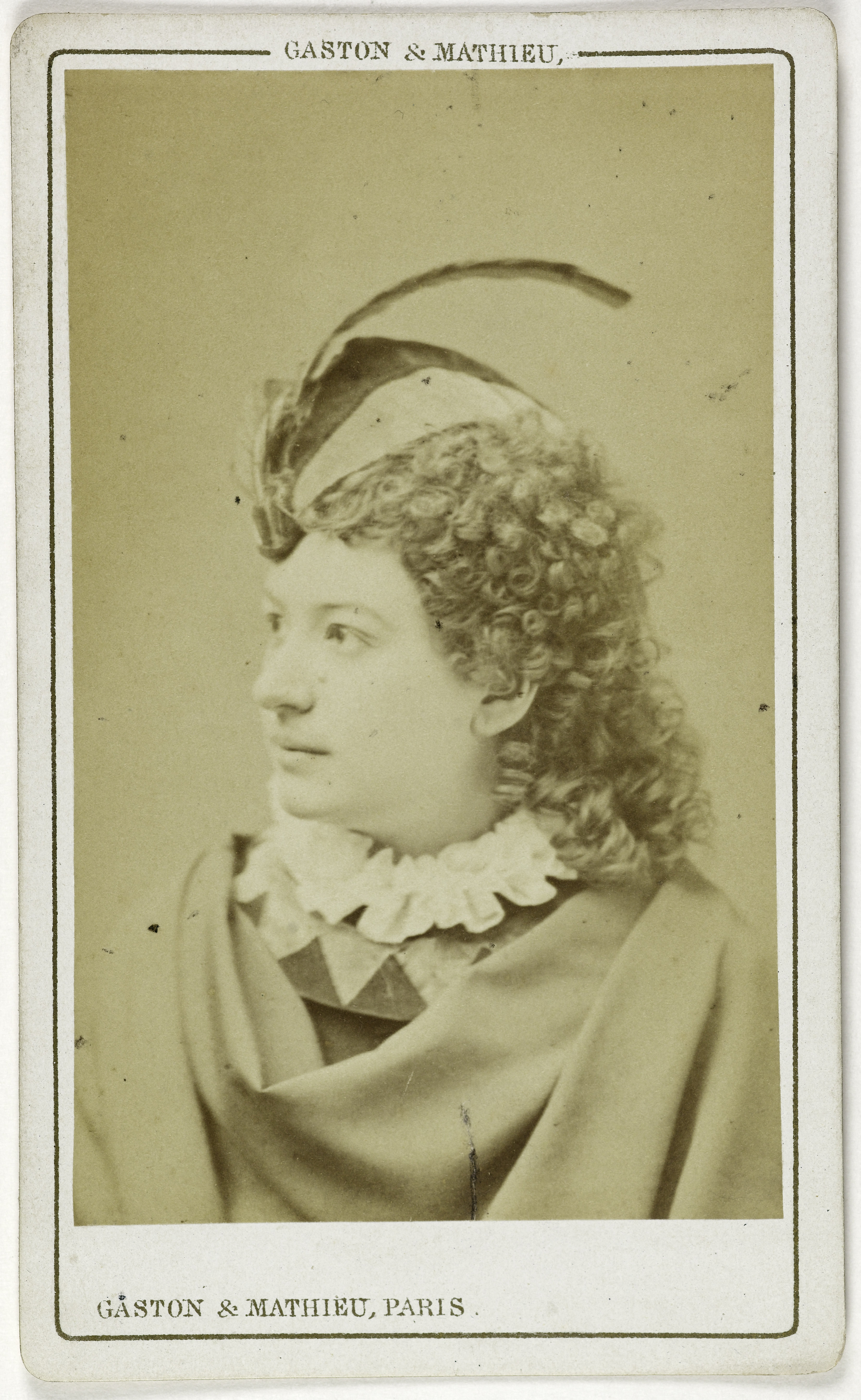 Mathieu & Cie Gaston, Portrait de La Vergne Louise ou Léonide, (danseuse)