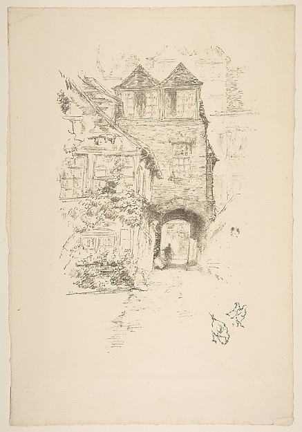 James McNeill Whistler, The Priest's House, Rouen