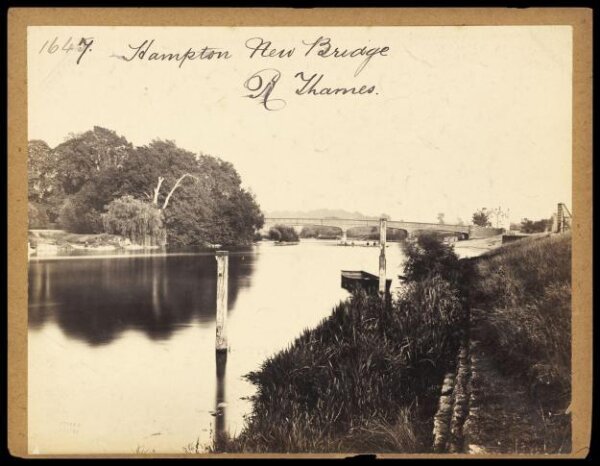 Francis Frith, Hampton New Bridge.  R. Thames