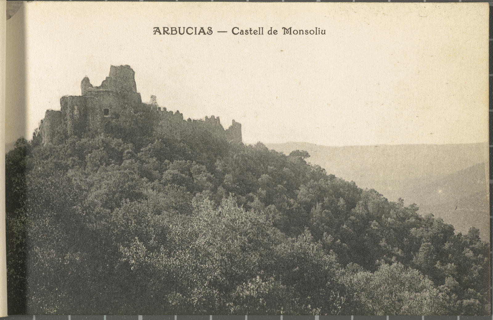 Amadeu Mauri Aulet, Arbucias - Monsoliu Castle