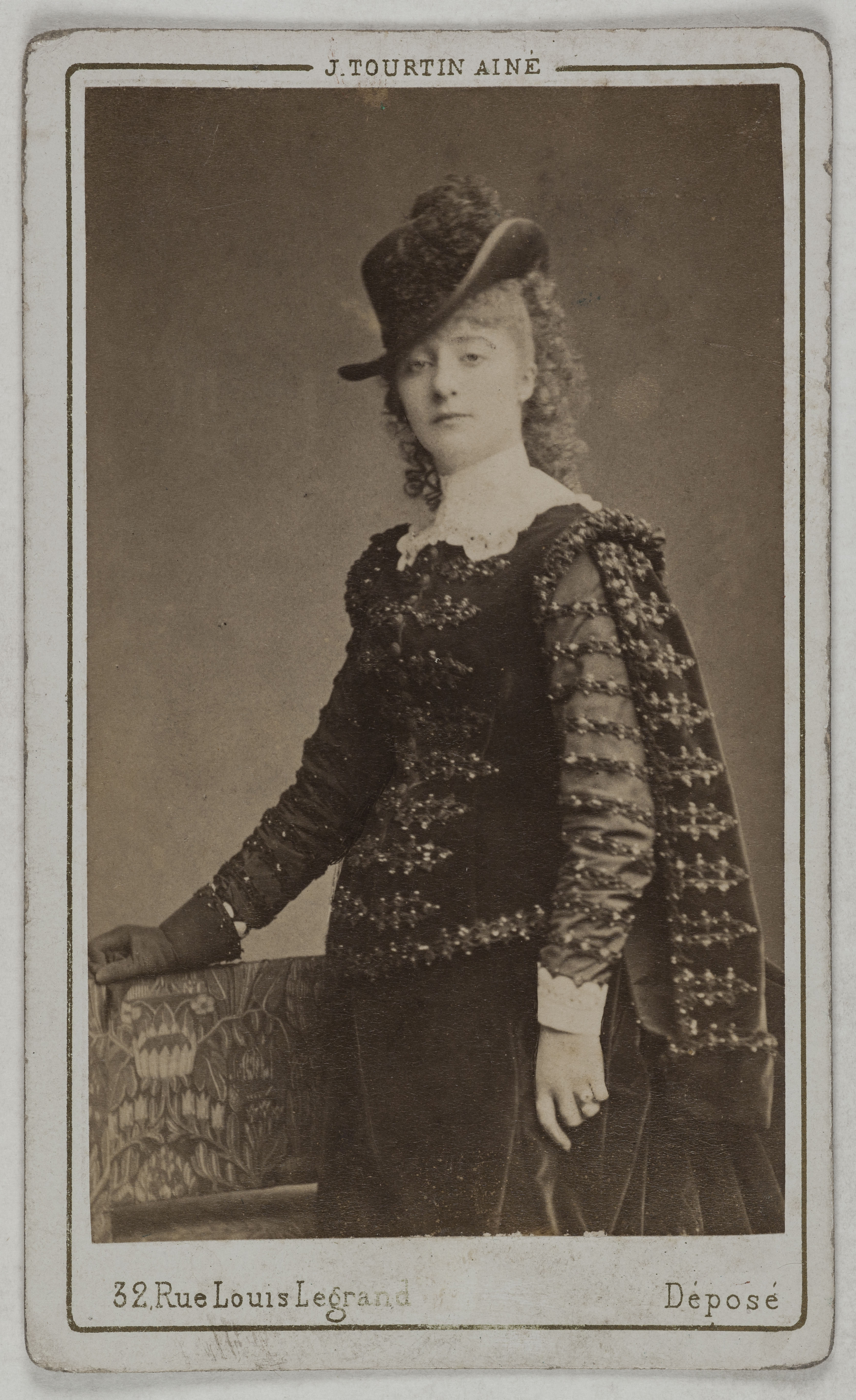 Joseph Tourtin, Portrait de Dica-Petit, (née Déodice Petit), (v. 1841-1855), (actrice)