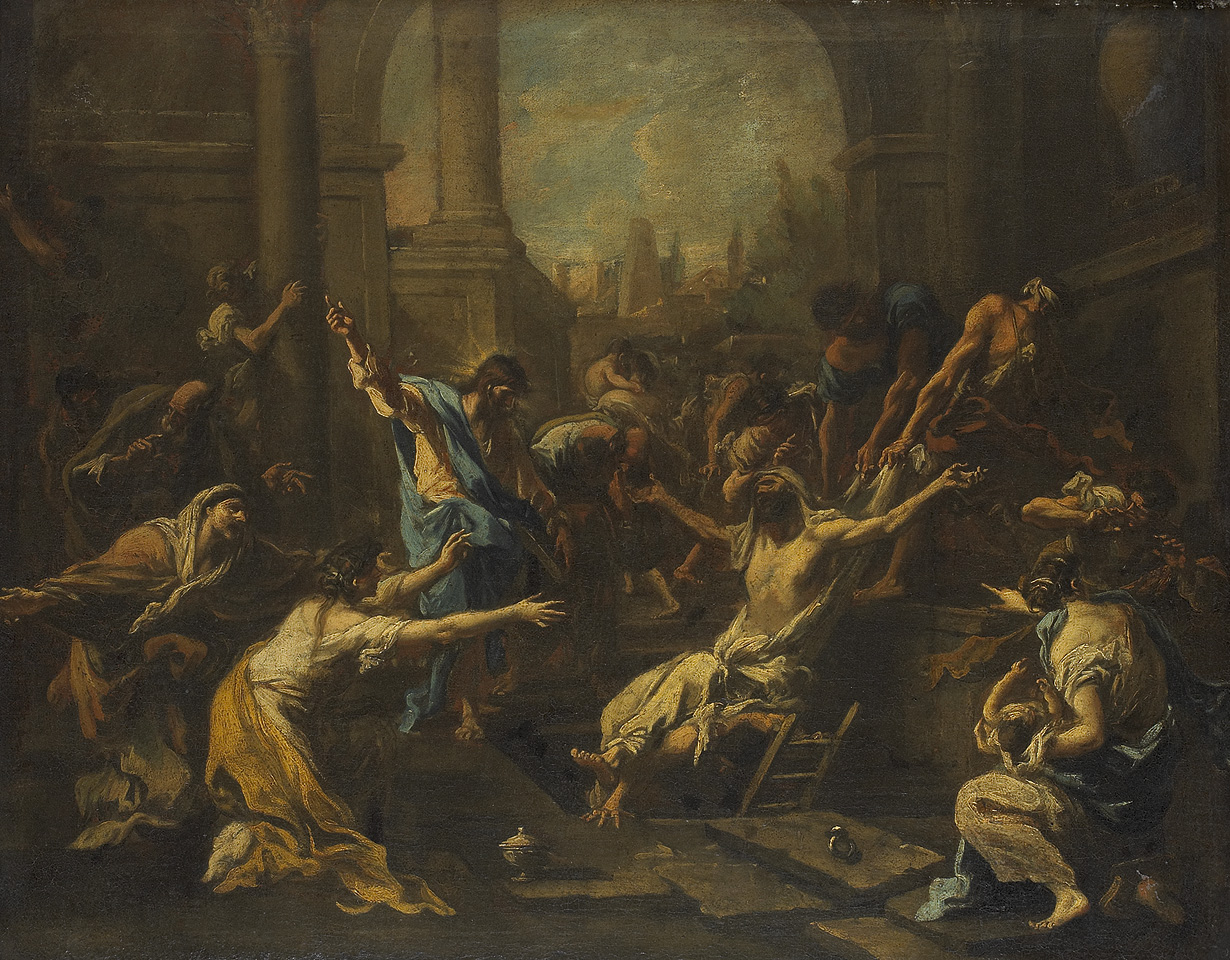 Alessandro Magnasco, De opwekking van Lazarus