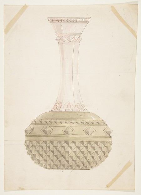 Anonymous, French, 19th century, Design for a Vase