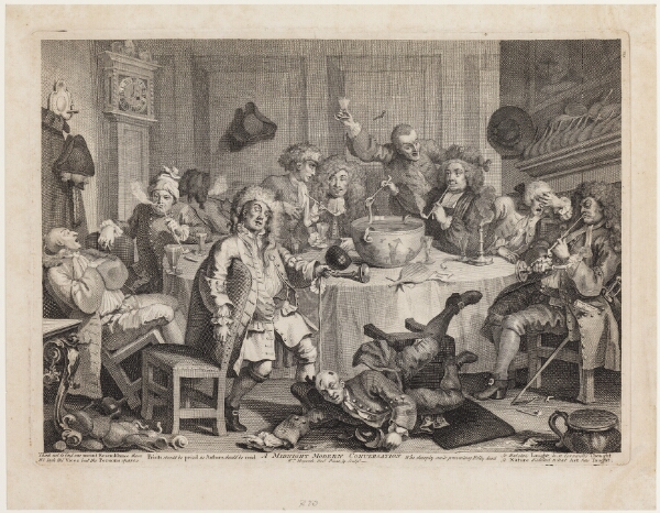 William Hogarth, En moderne midnatskonversation