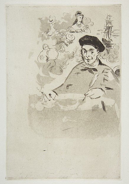 Edouard Manet, Frontispiece for an edition of "Les Ballades" by Théodore de Banville