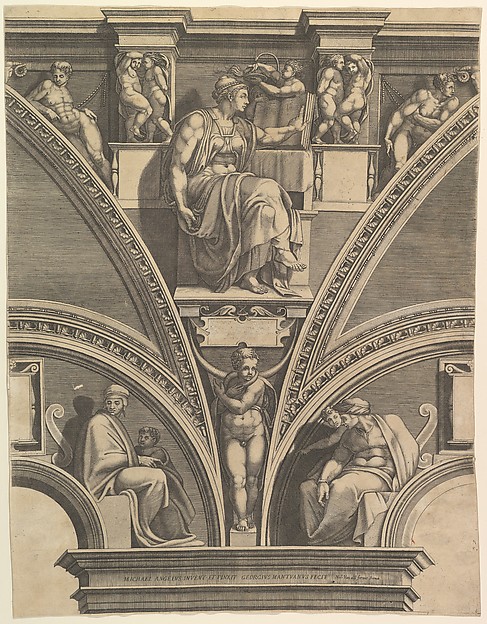 Giorgio Ghisi, The Eritrean Sibyl, from "Prophets and Sibyls in the Sistine Chapel"