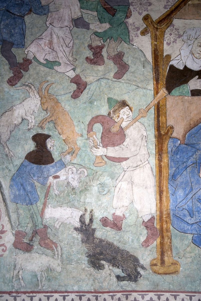 Bengt Backlund, Lime painting in Husby-Sjutolfts Church, Uppland 2009