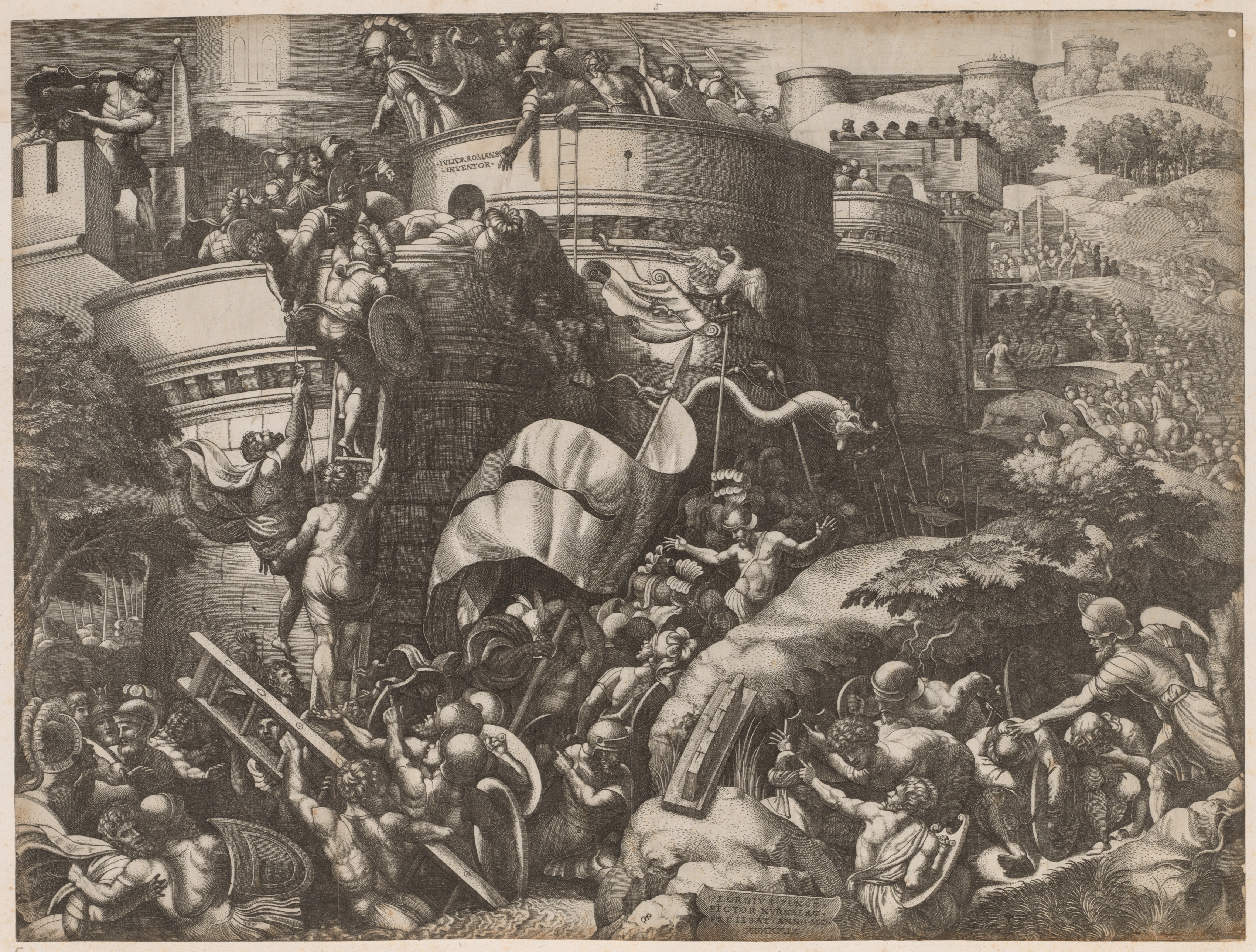 Georg Pencz, The Seige of Carthage