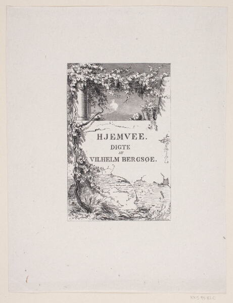 F. Hendriksen, Omslag til Vilhelm Bergsøe, "Hjemvee"