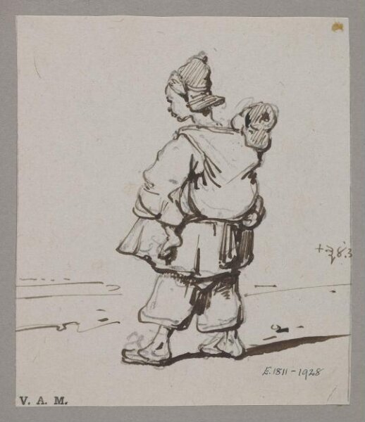 George Chinnery, A Chinese child carrying another