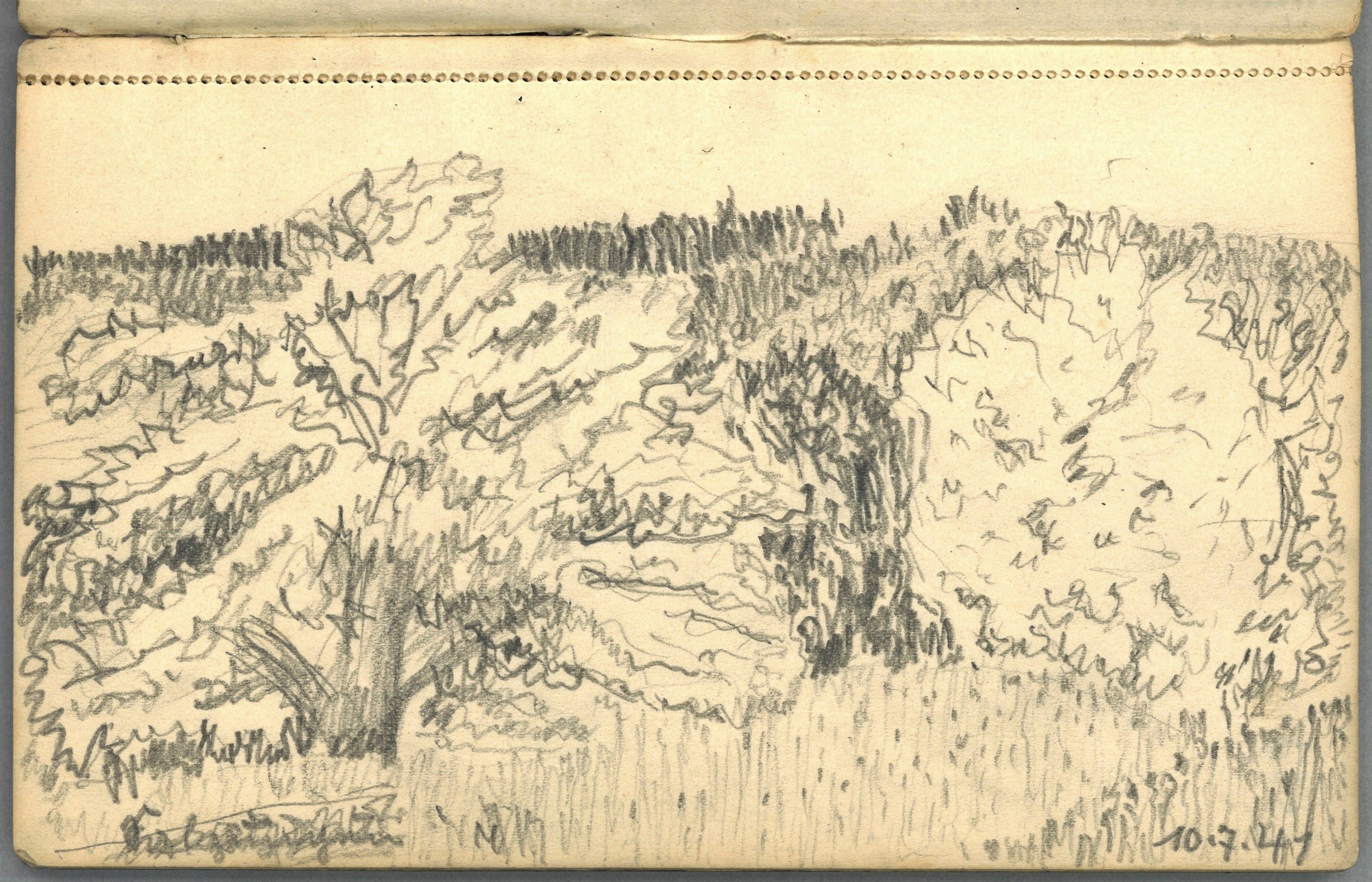 Margarete Wendel, Landschaft bei Salzungen (Thüringen)