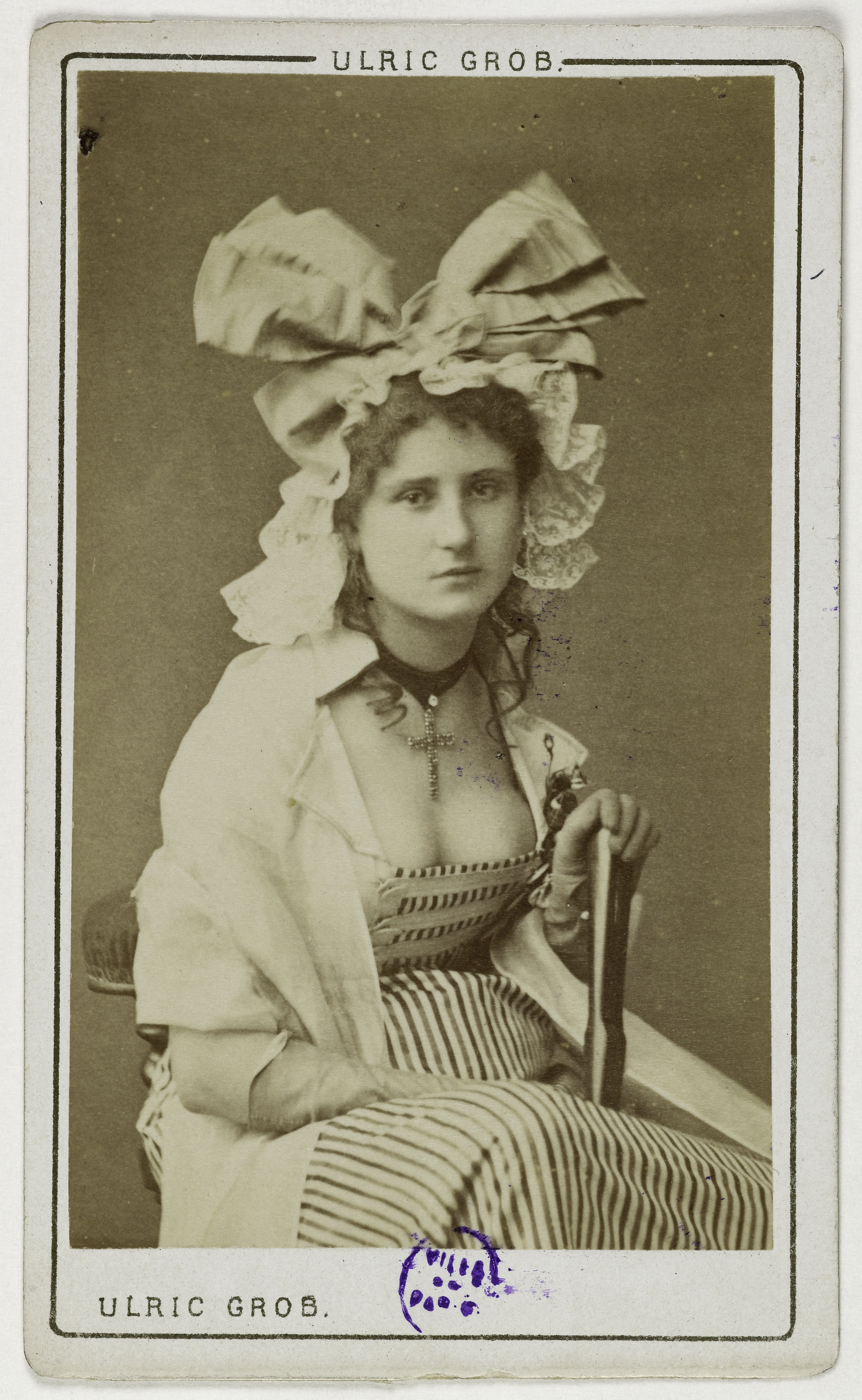 Ulric Grob, Portrait de Léonie Guilland, (actrice au théâtre des Variétés)