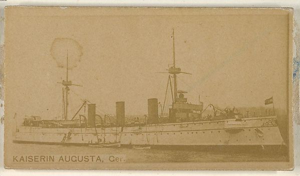 Allen & Ginter, Kaiserin Augusta, Germany, from the Famous Ships series (N50) for Virginia Brights Cigarettes