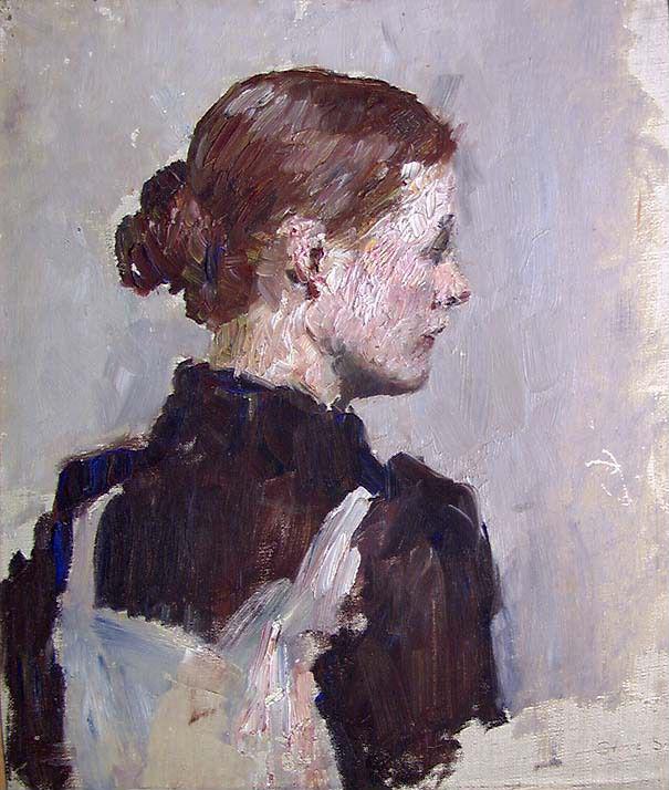 Signe Scheel, Figure Study of the Painter Helga Ring (Reusch)