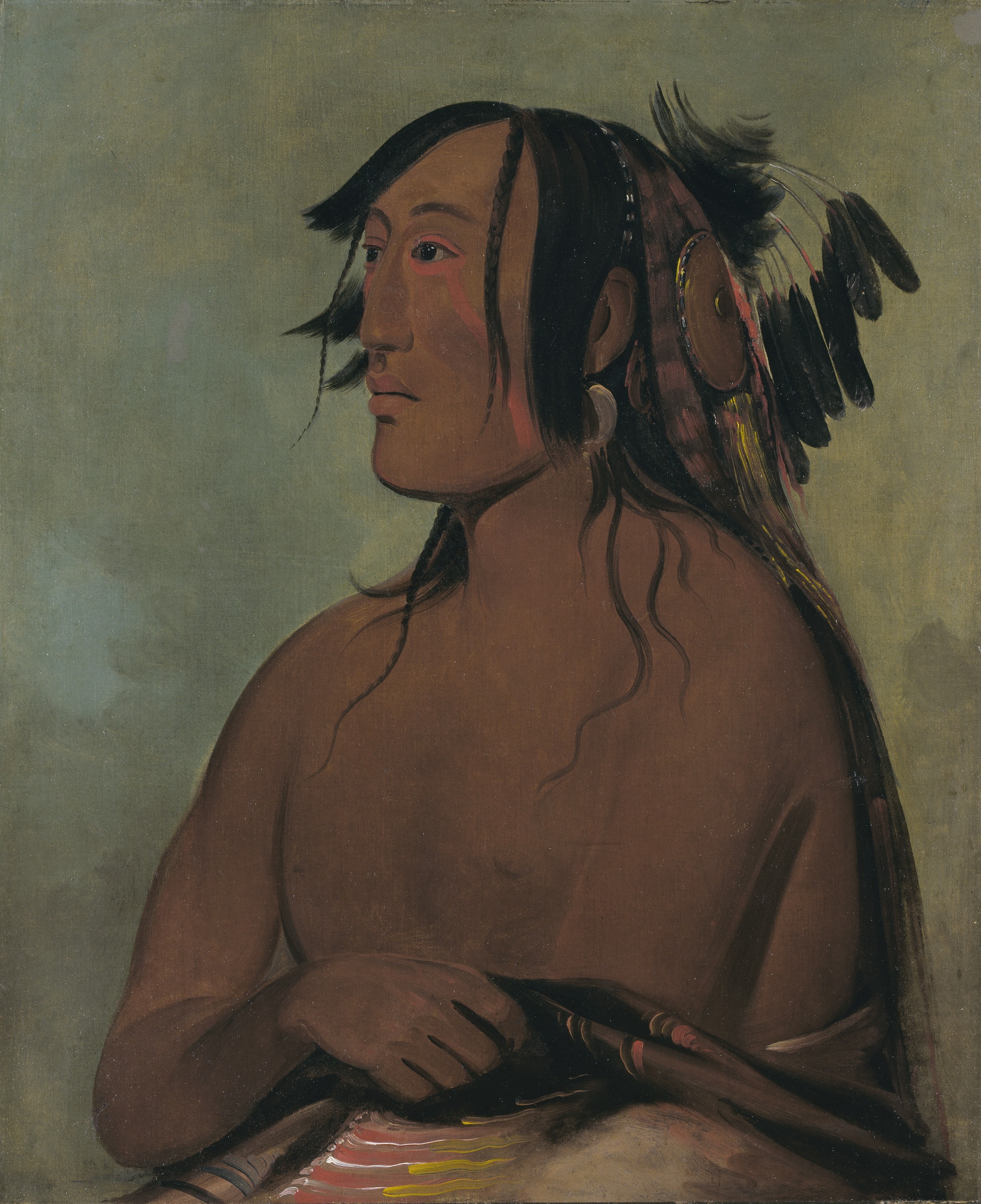 George Catlin, Pa-ris-ka-roó-pa, Two Crows, the Younger