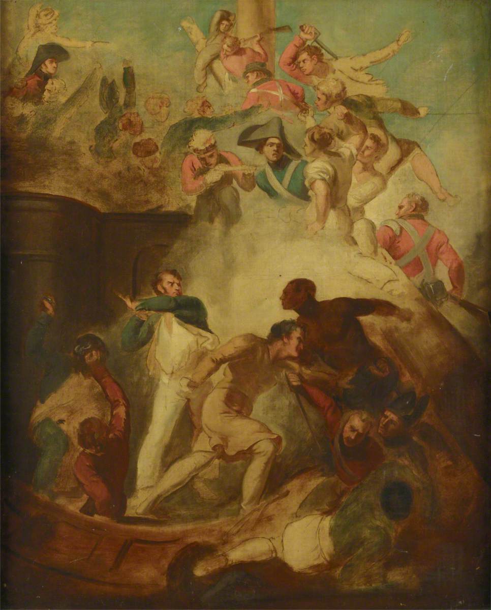 Samuel Drummond, Repulsing a boarding party