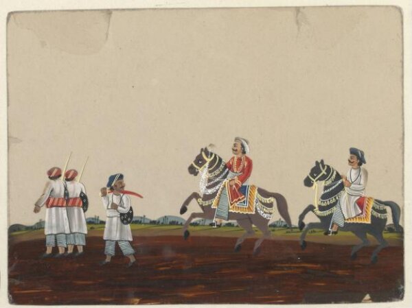 Unknown, One of forty paintings illustrating modes of transport, occupations, entertainers, ascetics and Muharram subjects.