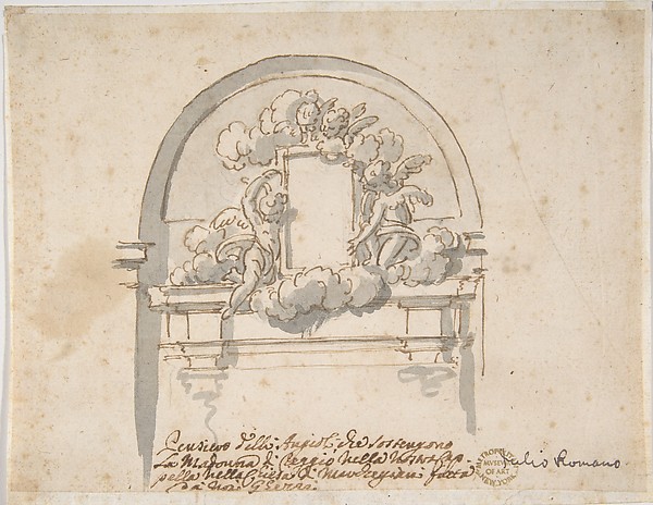 Pier Leone Ghezzi, Angels Supporting a Frame