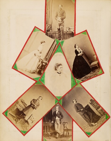 Unknown, [Photo collage with seven portraits]