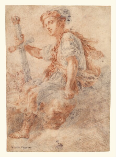 Domenico Fetti, David with the Head of Goliath (recto); Two Studies, one of a Woman (verso)